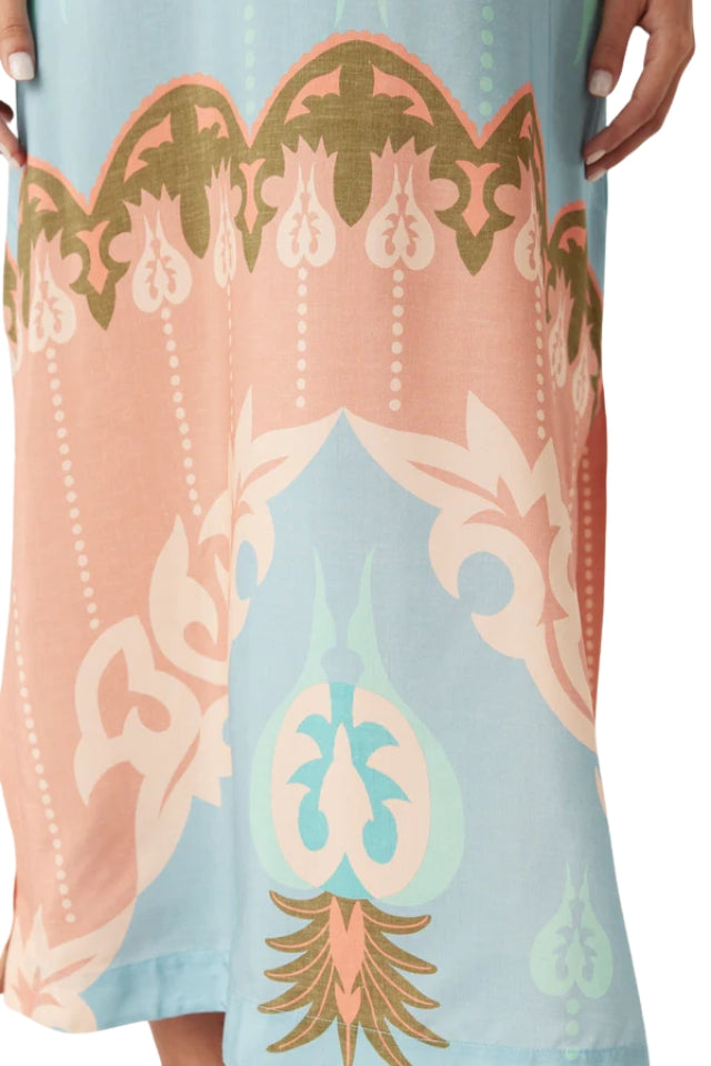 Pina Kaftan Dress - Desert Print