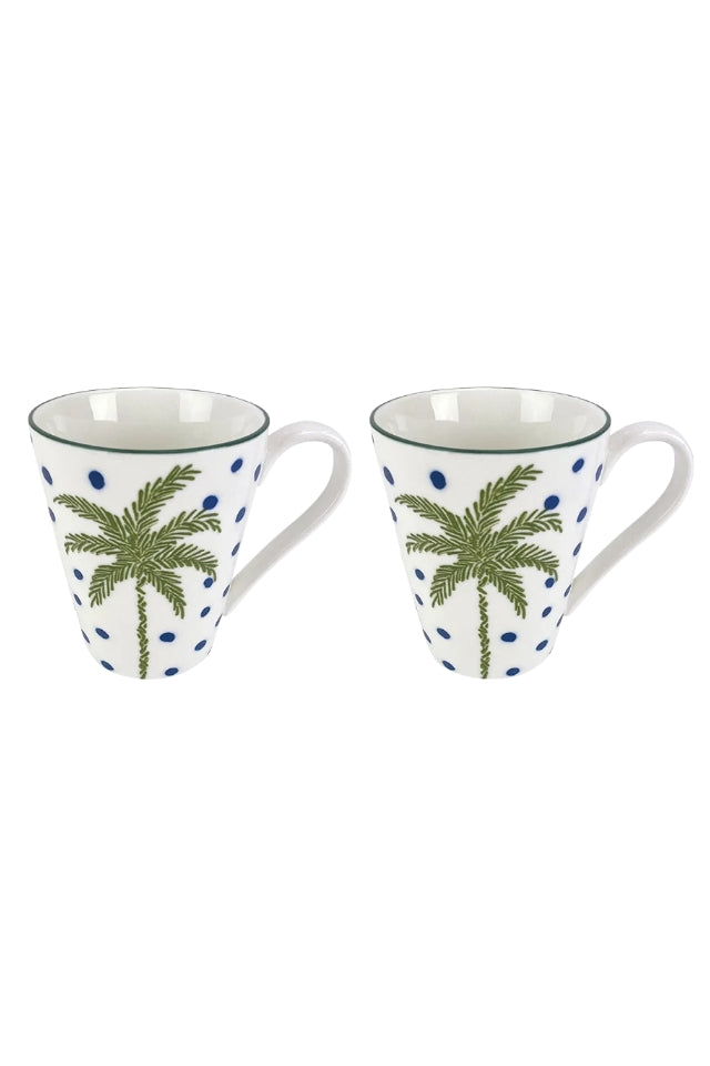 Coffee Mug - White Palm Set 2