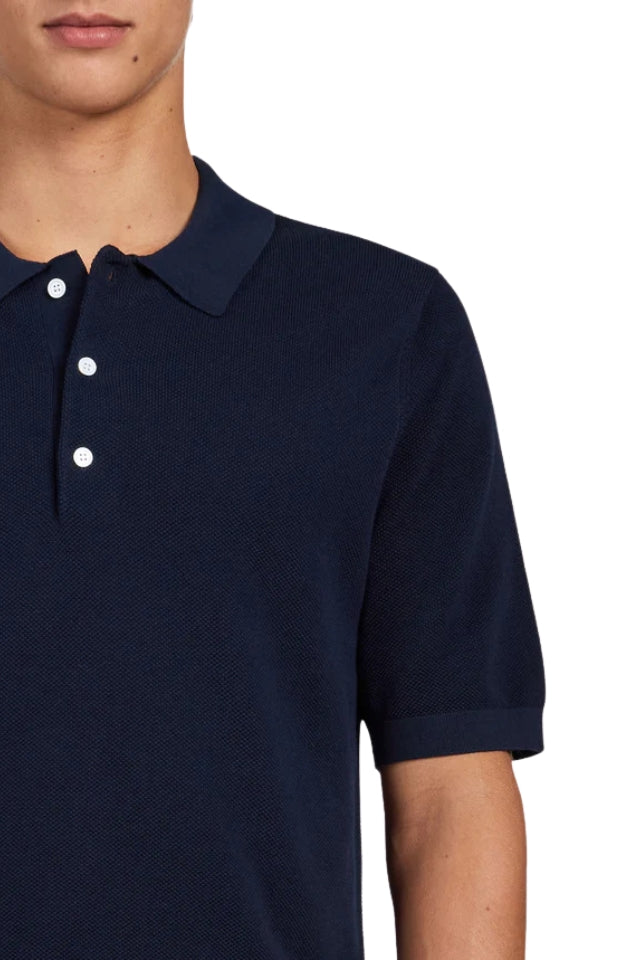 Riley Knit Polo - Navy