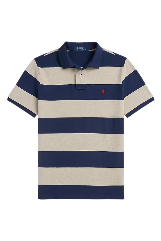 Classic Fit Striped Polo