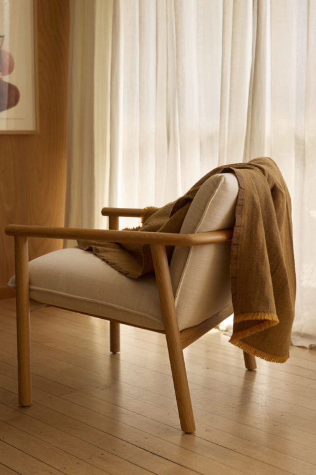 Oslo Lambswool Throw - Satsuma/Lupin