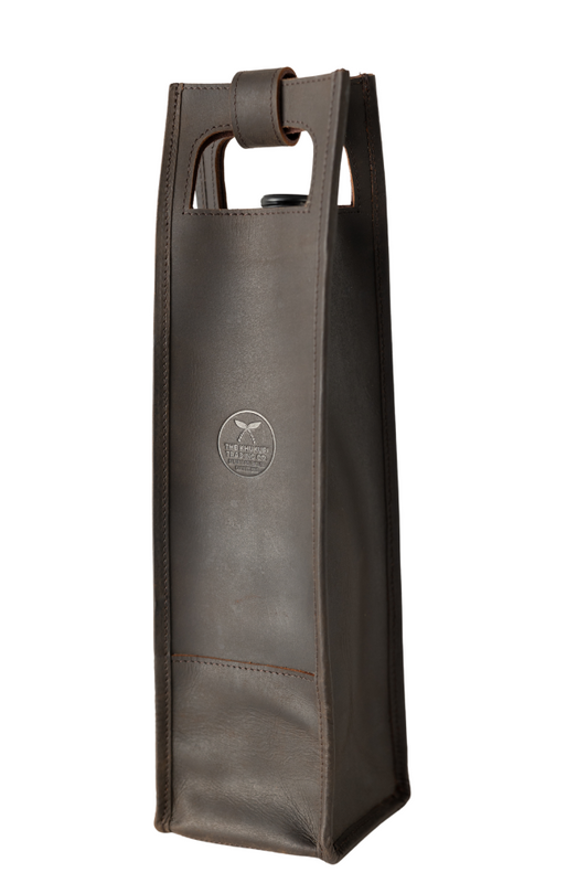 Leather Wine Bag - Crazy Horse