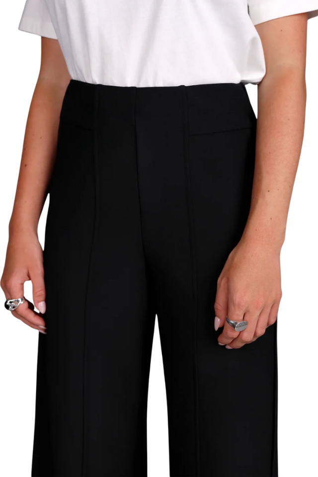 Wide Leg Knit Tux Pant