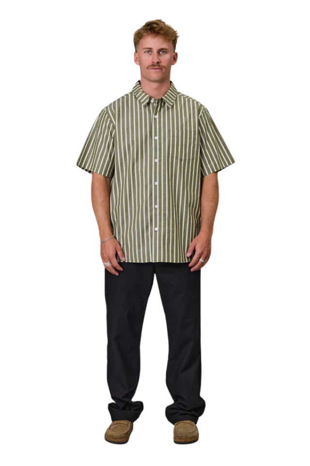 Ballast Shirt - Khaki Stripe