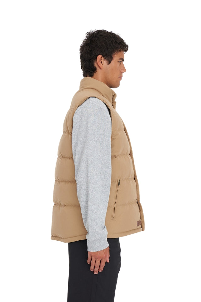 Mens Classic Down Vest - Tan