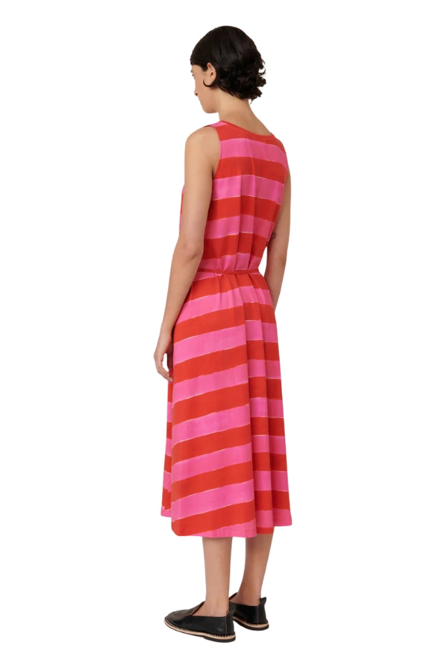 Tank Swing Dress - Painted Stripe