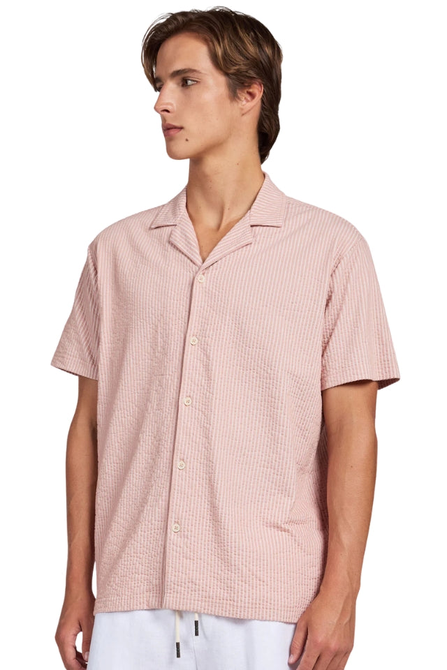 Ted Short Sleeve Shirt - Dusty Cedar