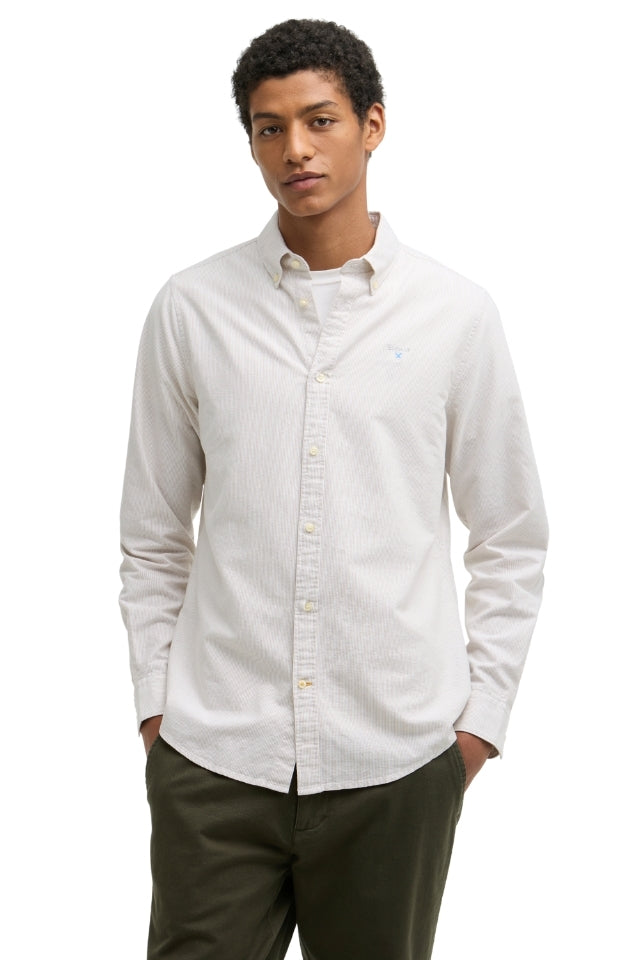 Striped Oxtown Tailored Shirt - Stone