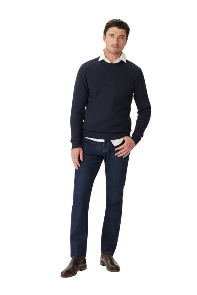 Murphy Merino Crew Knit - Navy