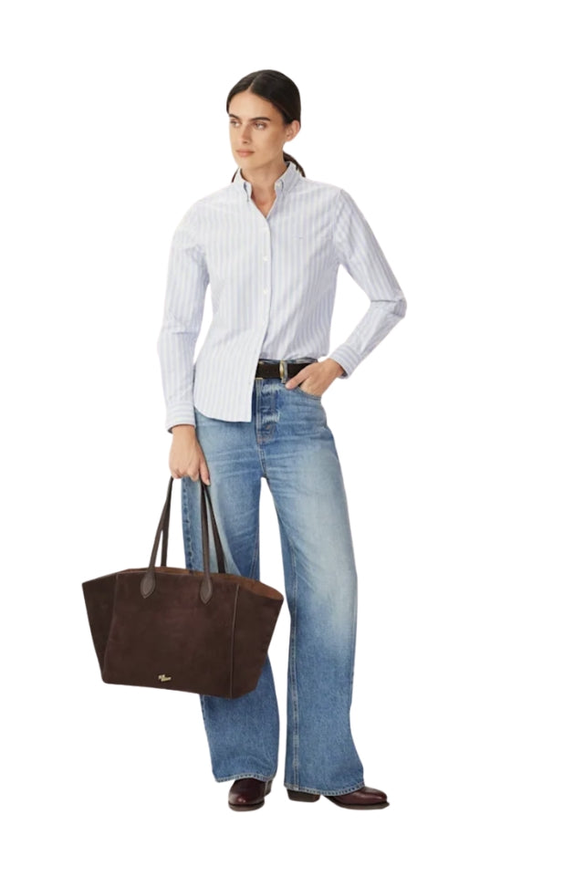 Olney Oxford Stripe Shirt - Blue/White