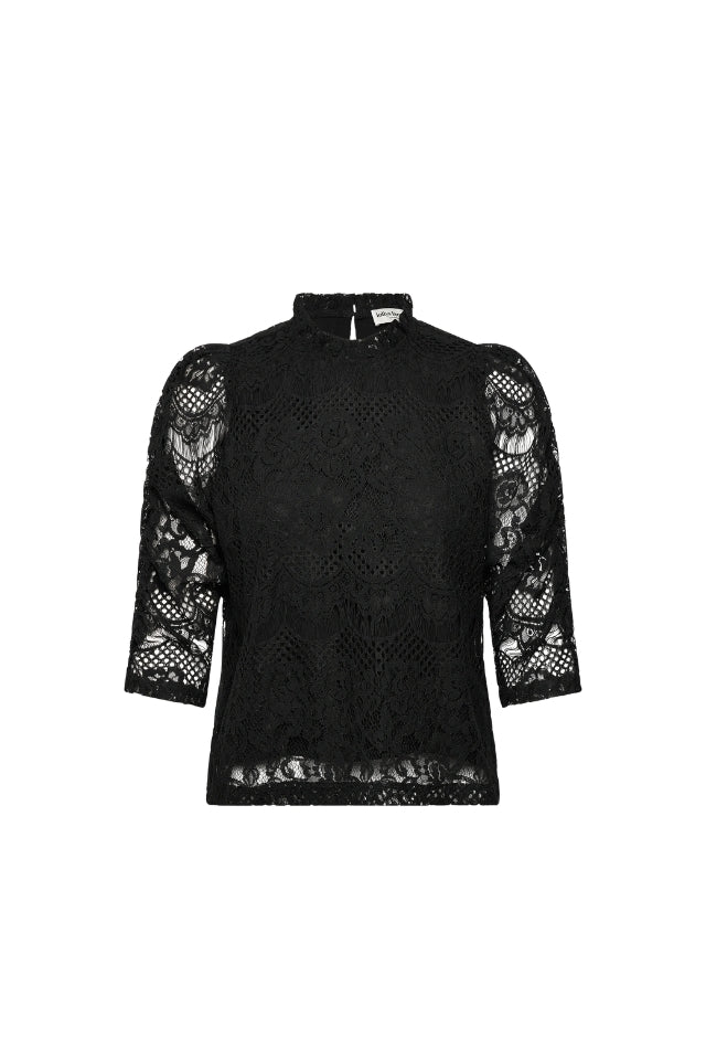 LilouLL Blouse 3/4 - Black