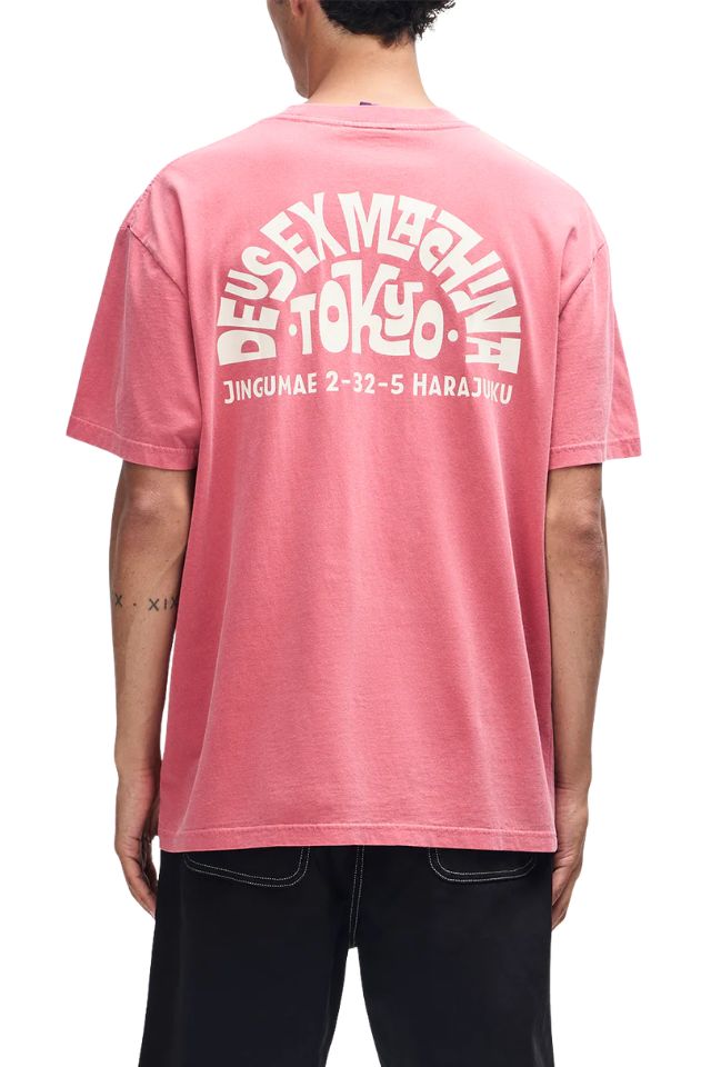Tokyo Address Tee - Melon Red