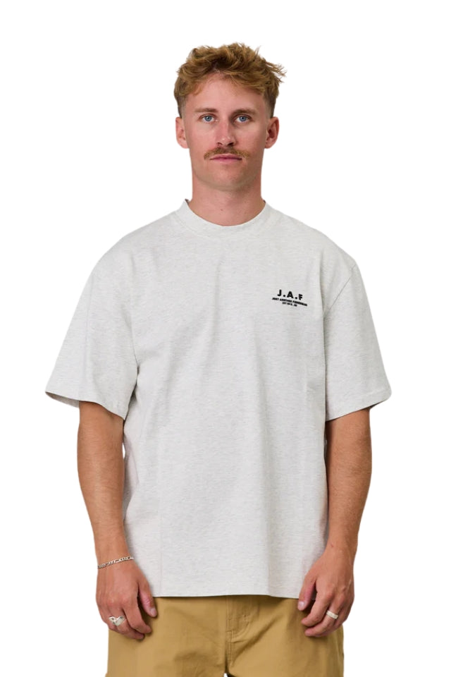 J.A.F Heavy Shore Tee - Silver Marle