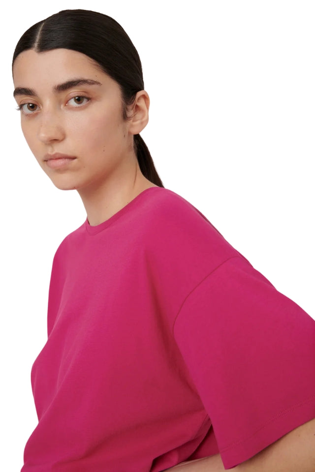 Light Boxy Tee - Magenta