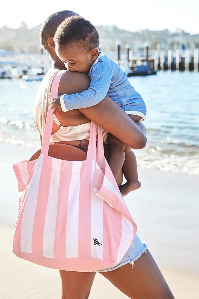 Beach Tote Bag - Malibu Pink