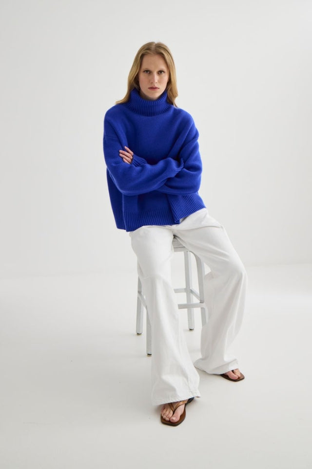 Nico Oversized Sweater - Royal