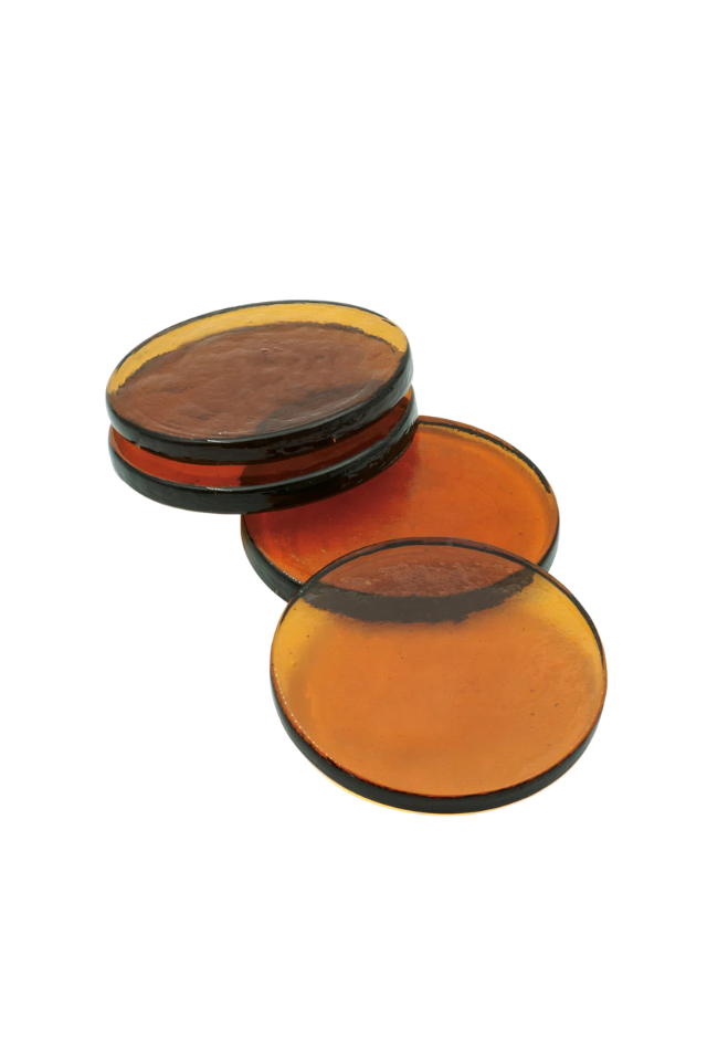 Coaster Set of 4 - Amber