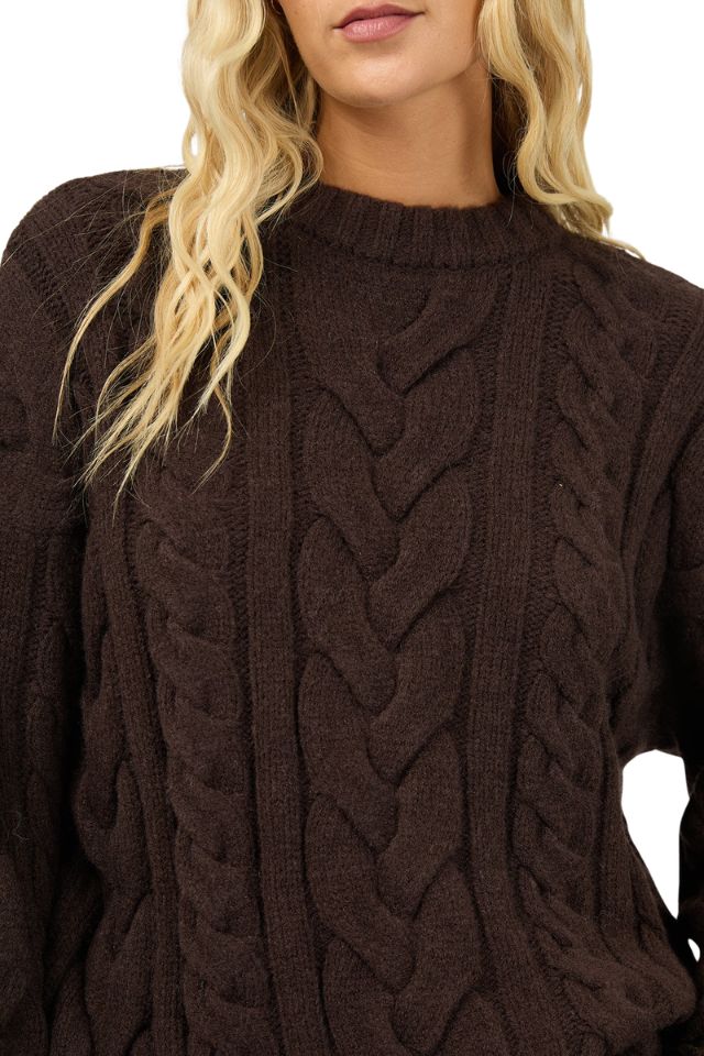 Higgins Cable Knit - Brown