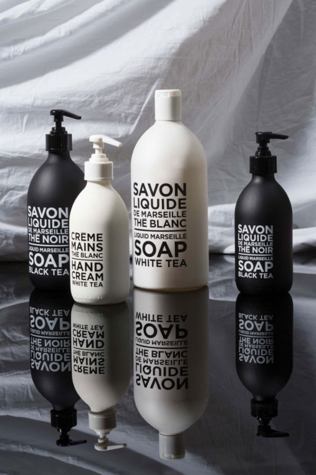 Black & White Liquid Marseille Soap - Black Tea