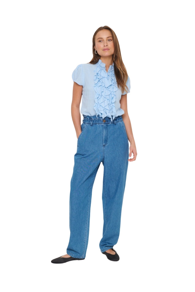 ElliSZ SS Shirt - Chambray Blue