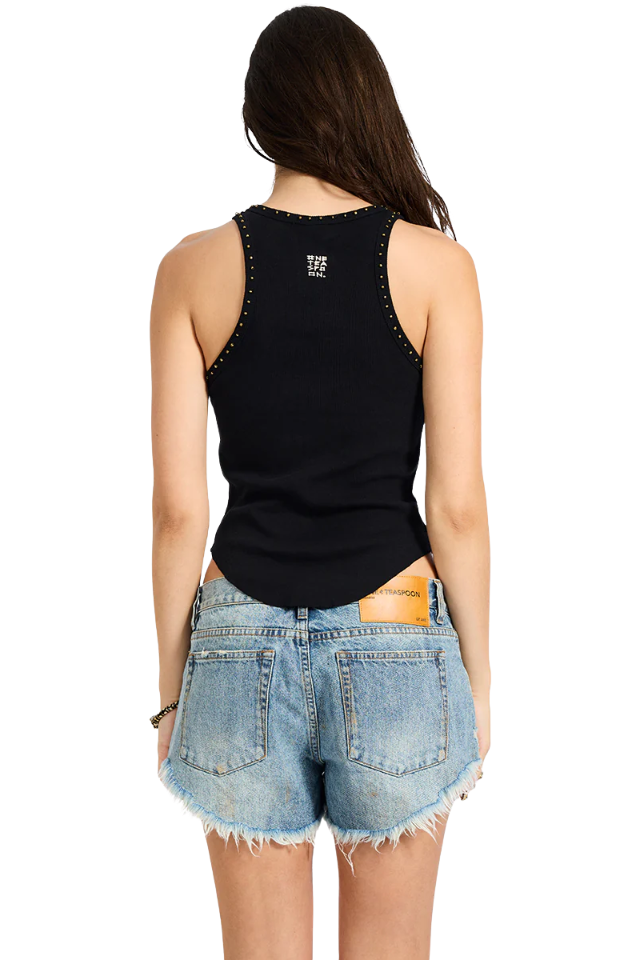 Hand Beaded Ramone Tank