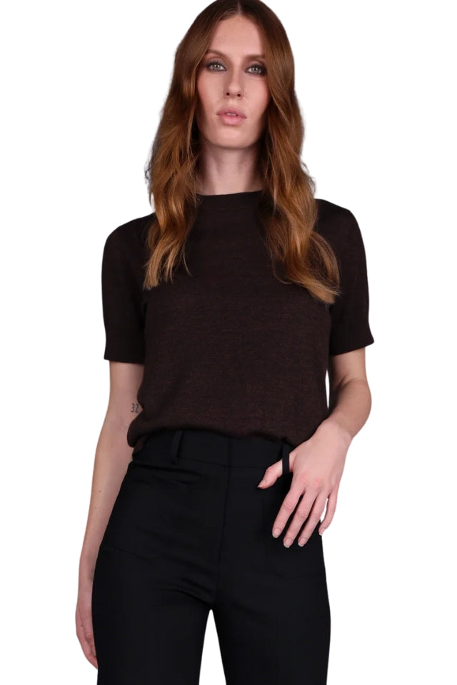 Merino Classic Tee - Chocolate