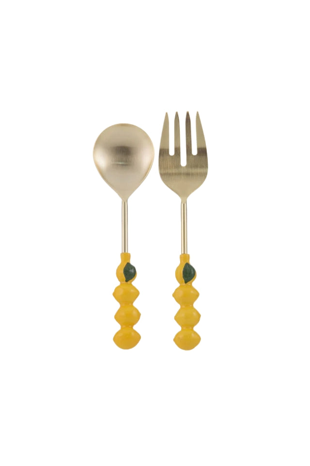 Capri Lemon Salad Servers