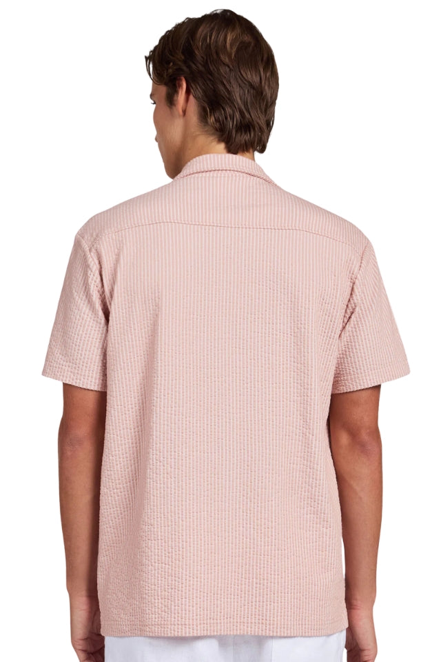 Ted Short Sleeve Shirt - Dusty Cedar