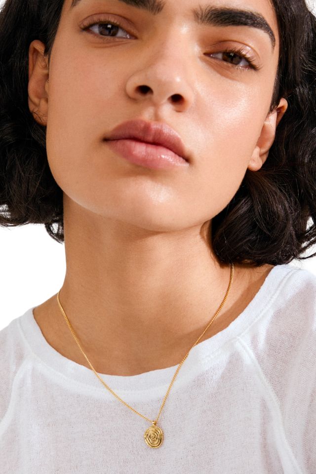 Air Coin Necklace - Gold