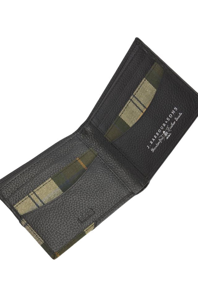 Tarbert Leather Wallet - Black/Ancient