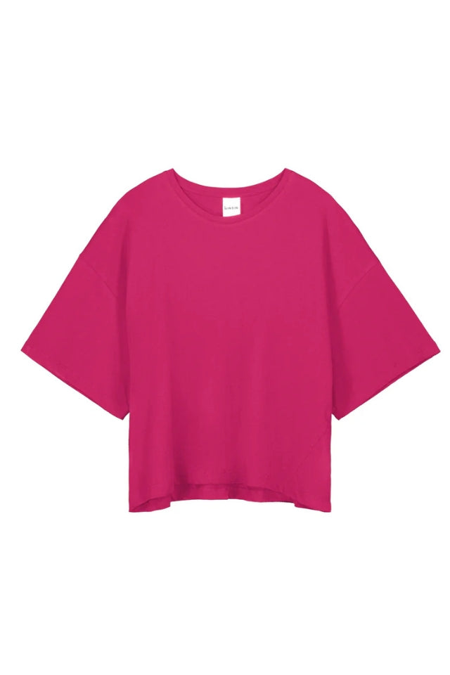 Light Boxy Tee - Magenta