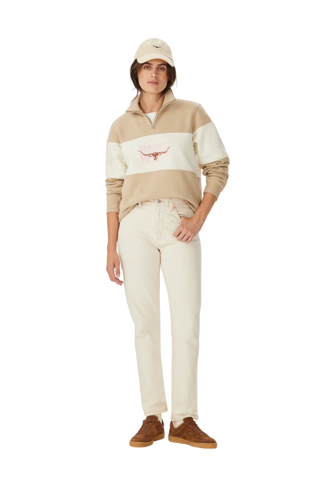 Trickett Panel Sweatshirt - Sand