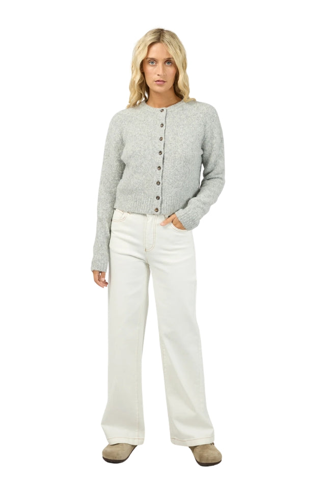 Bayside Cardigan - Grey Marle