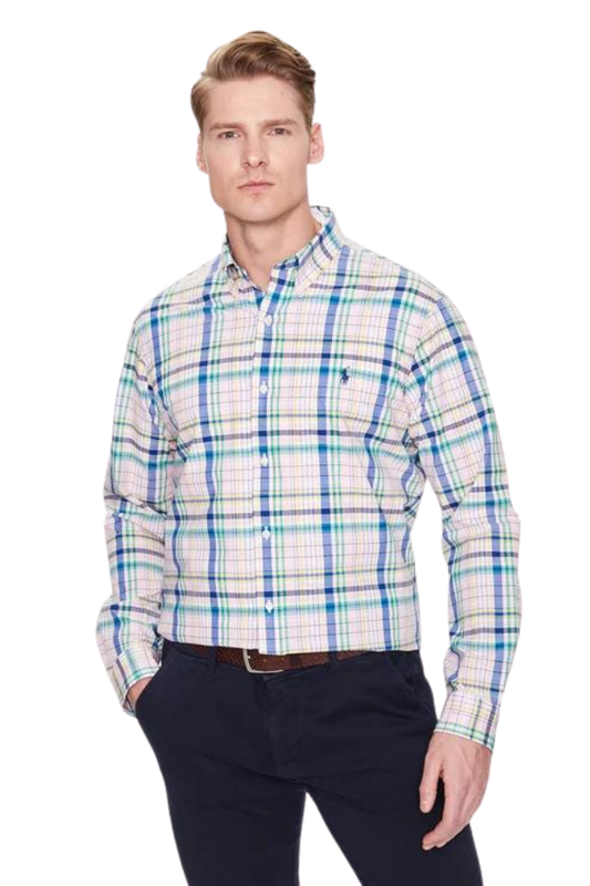 Plaid Stretch Poplin Shirt