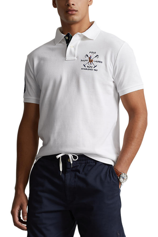 Slim Fit Mesh Polo Shirt