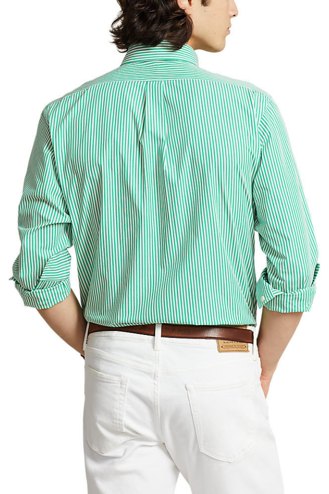 Striped Stretch Poplin Shirt