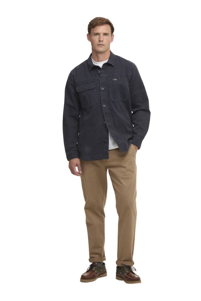 Lingfield Canvas Overshirt - Navy