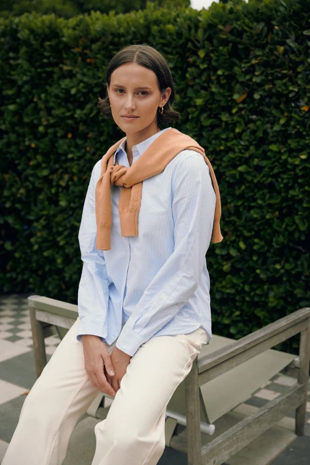 Classic Oxford Shirt - Blue Stripe