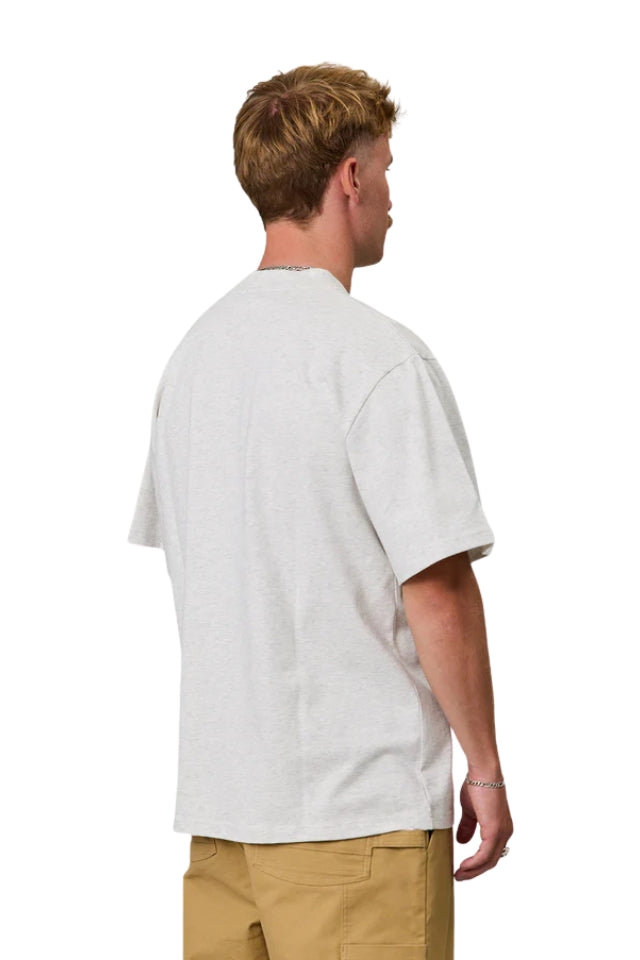 J.A.F Heavy Shore Tee - Silver Marle