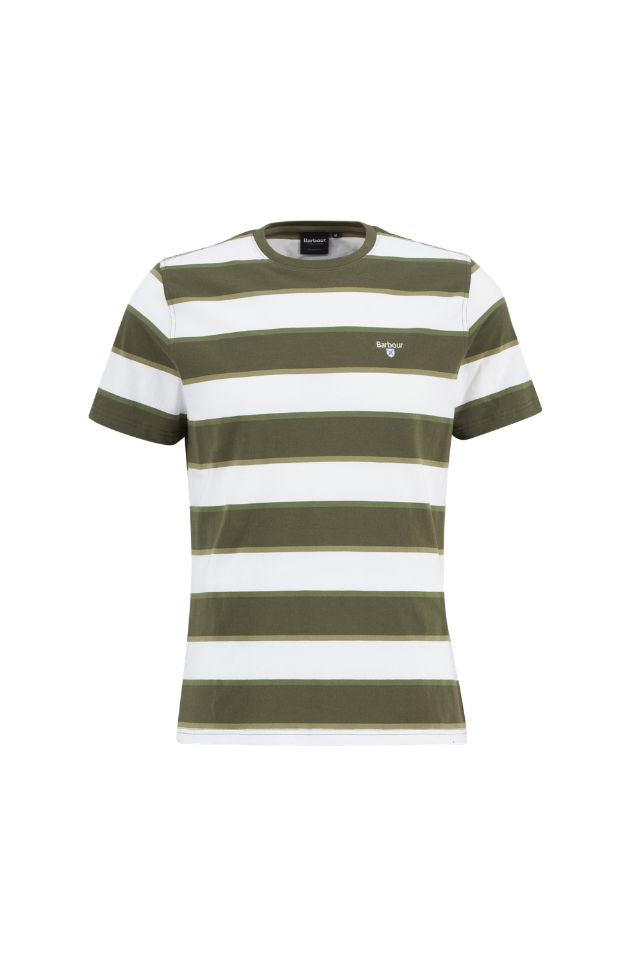 Meldon Stripe Tshirt - Olive