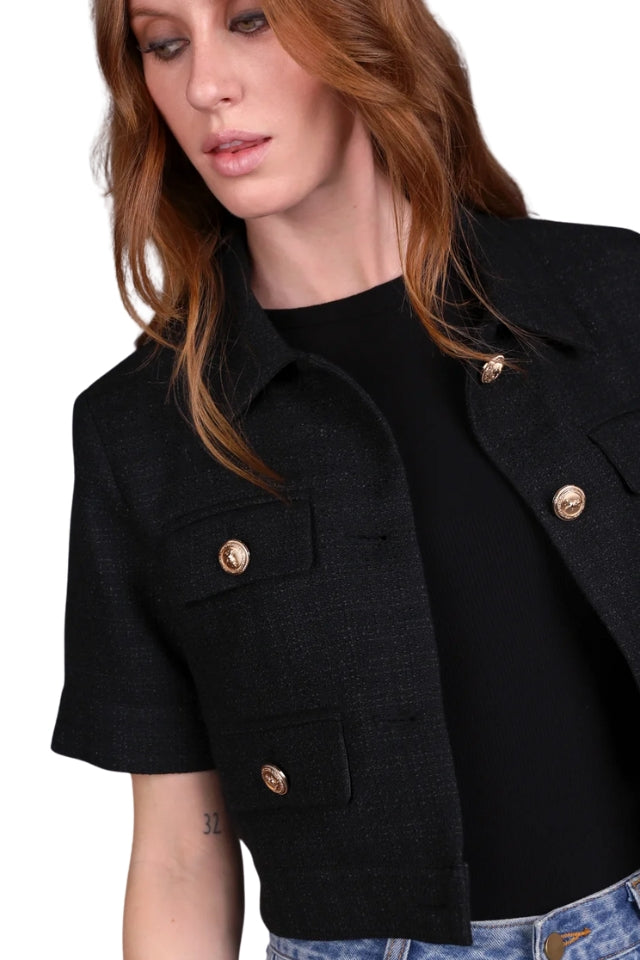 Boucle Short Sleeve Blazer
