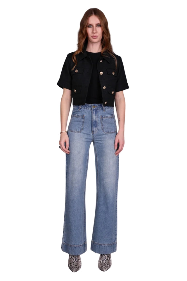 Boucle Short Sleeve Blazer