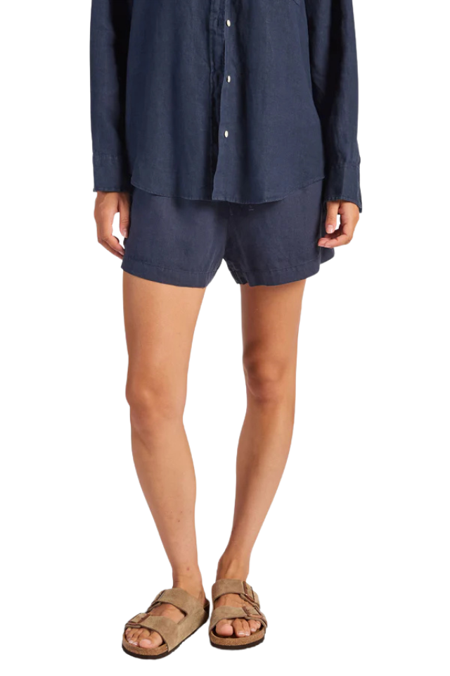 Riviera Linen Short - Patriot Blue