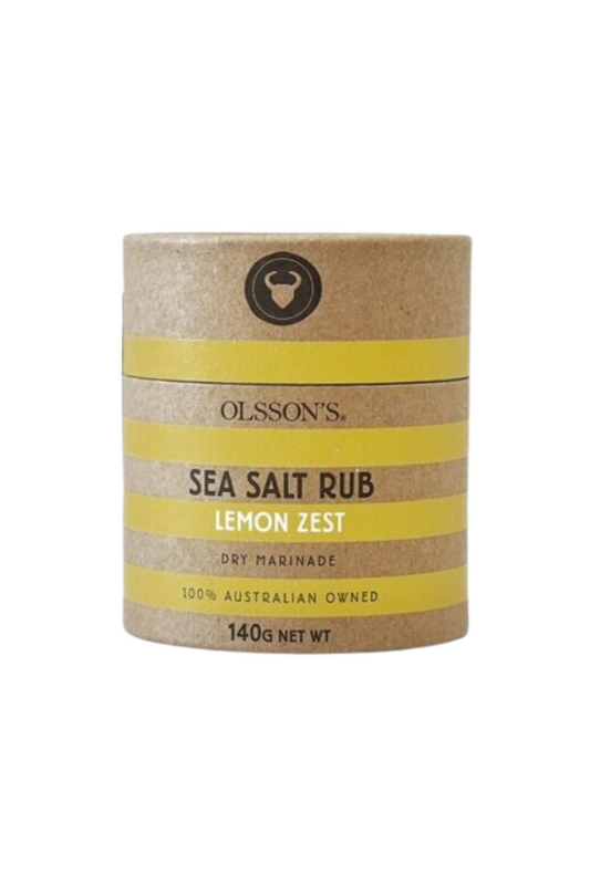 Olssons Sea Salt Rub Lemon Zest Canister