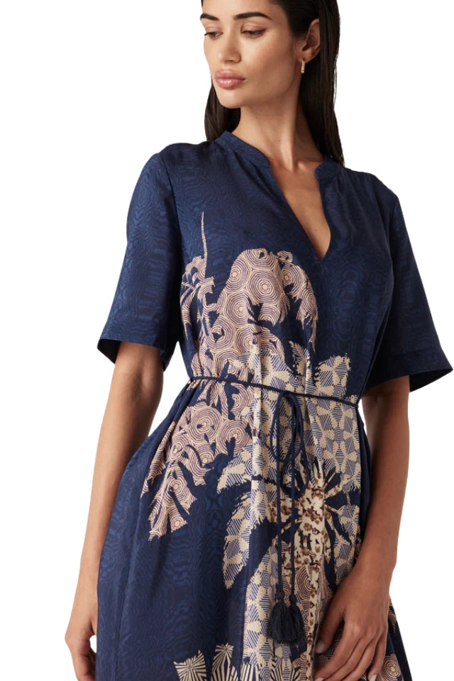 Pina Kaftan Dress - Mirage Print