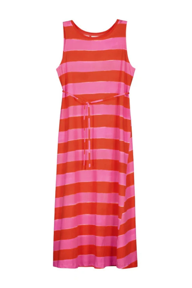 Tank Swing Dress - Painted Stripe