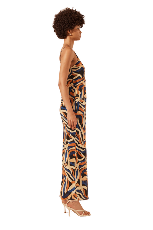 Palma Silk Plunge Slip Maxi Dress