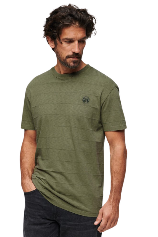 Vintage Texture Tee - Olive Khaki