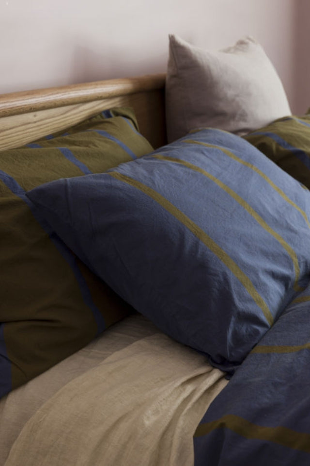 Duo Pillowcase Pair - Aegean/Ivy