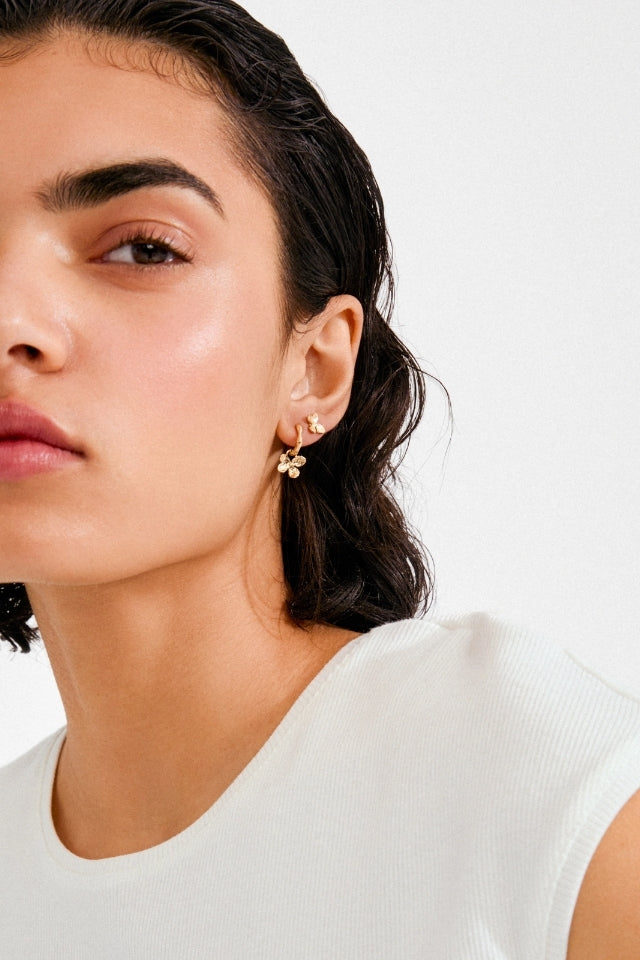 Ajani Earrings 2-In-1 Set - Gold Plated